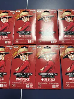 LOT OF 10 One Piece OP-13 Carrying on His Will Sleeved Blister Booster Packs - Image 3