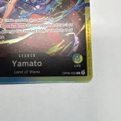 Yamato OP06-022 Starter Deck 28 Green/Yellow Leader Alt Art Foil Eng - Image 3