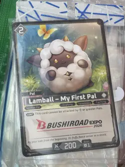 Anime Expo 2026 Palworld Official Card Game Lamball Promo AX Exclusive Bushiroad - Image 1