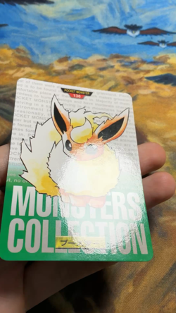 Pokemon Card Flareon Vaporeon Jolteon Bandai Carddass Green Set Japanese #3331 - Image 2