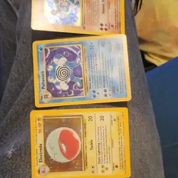 Pokemon TCG Promo Lot 6 Cards: Metal Gold Promos, Holo Mewtwo Poliwrath - Image 4