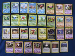 Pokemon Cards Near Complete Neo Discovery Common Uncommon Rares Card Set LP/NM - Image 1