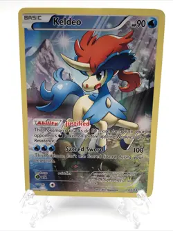 Pokemon Mythical Collection Keldeo Black Star Promo Holo XY118 Trading Card LP - Image 1