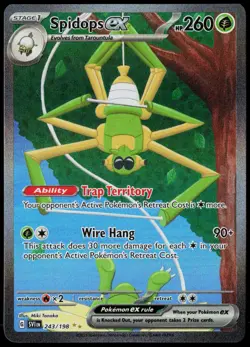 Spidops ex 243/198 Scarlet & Violet Pokemon Card Holo NM - Image 1