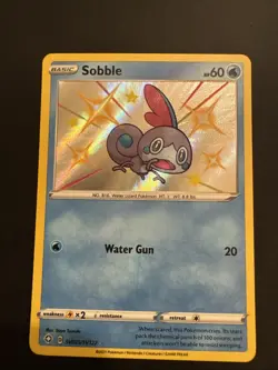 Pokemon TCG Sobble Shining Fates SV025/SV122 Shiny Holo Rare Card NM - Image 1