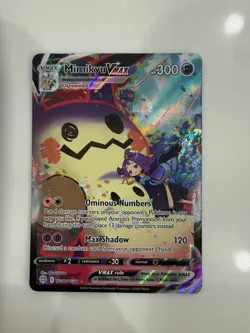 Pokemon Mimikyu VMAX Holo Ultra Rare TCG Card Brilliant Stars TG17/TG30 - Image 1