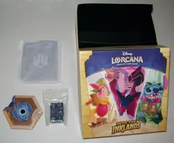 Disney Lorcana 130x C 70x UC 50x R card w/into the Inklands box & counters shown - Image 1