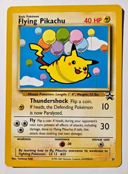 Pokemon Card - TCG Flying Pikachu Promo Regular Card #25 - Image 1