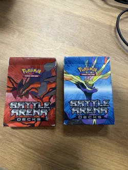 Pokemon TCG XY Battle Arena Decks Xerneas Yveltal 2x 60 Cards Deck Promo Cards - Image 1