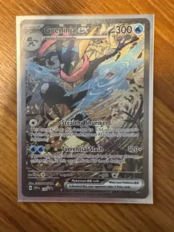 Greninja ex 132 Scarlet & Violet Promo Card Holo - Image 1