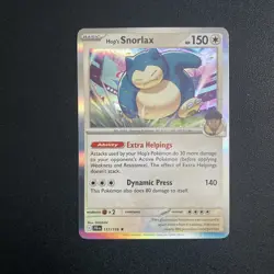 Pokemon TCG Hop's Snorlax Holo Rare Card 117/159 Sv09: Journey Together - Image 1
