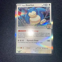 Pokemon TCG Hop's Snorlax Holo Rare Card 117/159 Sv09: Journey Together - Image 3
