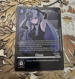 Digimon Card Game Limited Foil Close EX10-063 Sinister Order - Image 1