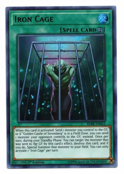 Yu-Gi-Oh Card: Iron Cage BLRR-EN012 Ultra Rare 1st Edition! NM - Image 1