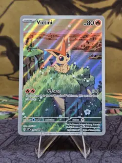 Pokemon TCG Victini SVP 208 Sv: Scarlet & Violet Promo Card Holo NM- - Image 1