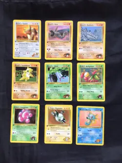 Pokemon Cards: 1st Edition Gym Heroes 15 Card Non-Holo Lot - Image 1