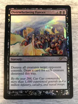 Overwhelming Forces - Foil Promo Judge Gift Cards NM MTG FREE SHIPPING - Image 1
