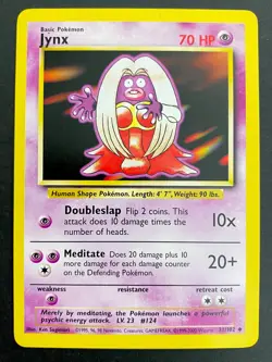 Jynx 31/102 4th Print Base Set - Uncommon Pokemon Card - WOTC Near Mint - Image 1