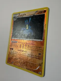 Pokemon Lucario Reverse Holo Rare Card 80/113 Legendary Treasures - Image 2