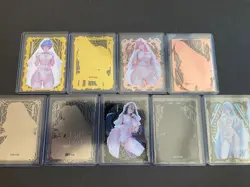 Goddess Story Gold METAL Card BRIDES Set - 9x Cards! - Rem Rias Albedo Zero 2 - Image 1