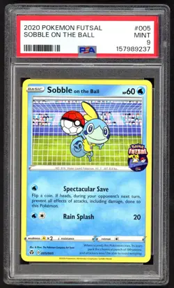 Pokemon Card - PSA 9 Sobble on the Ball 003/005 - Futsal - MINT PSA9 - Image 1