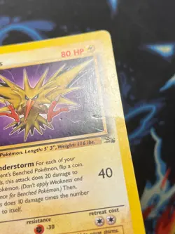 Zapdos 30/62 Fossil Rare - WOTC Pokemon Card HP - Image 5