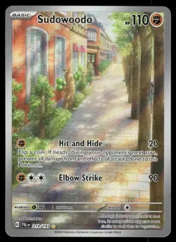 Pokemon Cards Sudowoodo 219/193 Holo Paldea Evolved Illustration Rare NM - Image 1