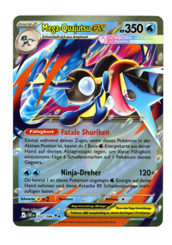 Mega-Quajutsu ex 022/086 Entwicklungen in Paldea Deutsch/German Pokemon Karte - Image 1