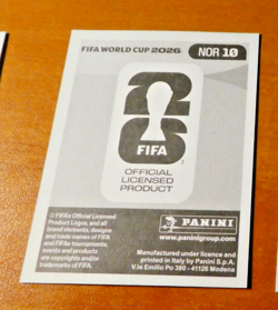 PANINI FIFA WORLD CUP STICKER CARD CARTE ODEGAARD NOR 10 MINT 2026 - Image 2
