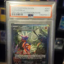 Pokemon TCG Koraidon ex SV01 Scarlet & Violet Holo SIR PSA 9 247/198 230 HP EN - Image 4