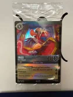 🔥Disney Lorcana D23 2025 Gold Member Exclusive Iago 8/ Foil Promo Card- Sealed - Image 1