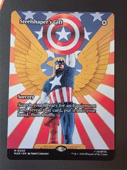 MTG Steelshaper's Gift (Borderless) Marvel Universe Eternal-Legal Regular - Image 1