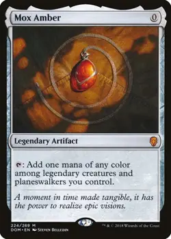 MTG Magic the Gathering Mox Amber (224/296) Dominaria MTG - Image 1