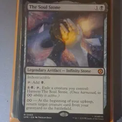 Magic: The Gathering The Soul Stone Legendary Artifact SPM Black Marvel 2025 00… - Image 1