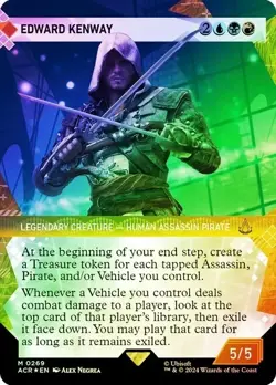 Edward Kenway Textured Foil Showcase Assassin's Creed NM MTG - Image 1