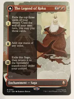 The Legend of Roku (Borderless) Avatar The Last Airbender Regular English MTG NM - Image 1
