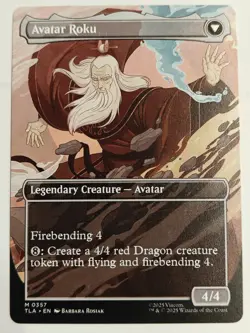 The Legend of Roku (Borderless) Avatar The Last Airbender Regular English MTG NM - Image 2