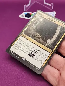 MTG March From The Tomb Signed Lake Hurwitz Initials Rare BFZ #A *CCGHouse* RA - Image 4