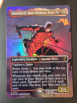 Daredevil, Man Without Fear (Borderless) (0324) Marvel Super Heroes Foil - Image 1