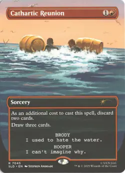 MTG Cathartic Reunion (Non-Foil) Borderless 7045 Secret Lair Drop Series NM - Image 1