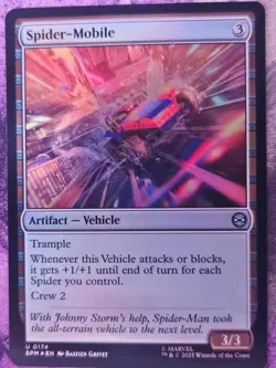 Spider-Mobile 174 Uncommon Marvel's Spider-Man Magic: The Gathering Foil NM - Image 1