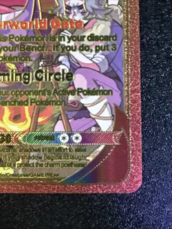 Full Art Gengar Rainbow Foil Card Fan Art Display Card TG10/TG30 HP200 NM/M - Image 3