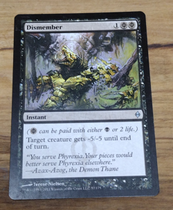 Dismember - New Phyrexia #57 MTG Played Magic the Gathering Instant Uncommon - Image 1