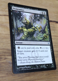 Dismember - New Phyrexia #57 MTG Played Magic the Gathering Instant Uncommon - Image 2