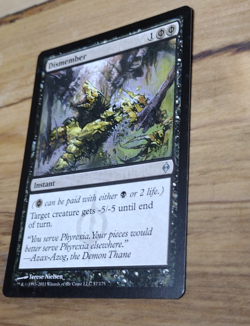 Dismember - New Phyrexia #57 MTG Played Magic the Gathering Instant Uncommon - Image 3