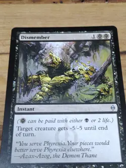 Dismember - New Phyrexia #57 MTG Played Magic the Gathering Instant Uncommon - Image 4