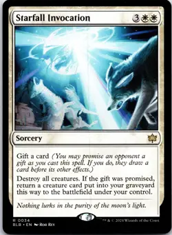 Starfall Invocation 34 Rare Bloomburrow Magic: The Gathering Near Mint - Image 1
