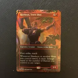 Hawkeye, Trick Shot (Borderless) Commander: Marvel Super Heroes Foil - Image 1
