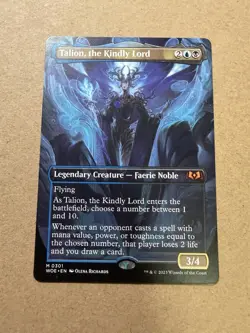 1x Talion, the Kindly Lord - Borderless MTG - Wilds of Eldraine - NM-Mint - Image 1