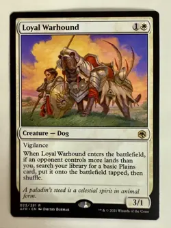 Loyal Warhound 023/281 Adventures in the Forgotten Realms AFR MTG - Image 1